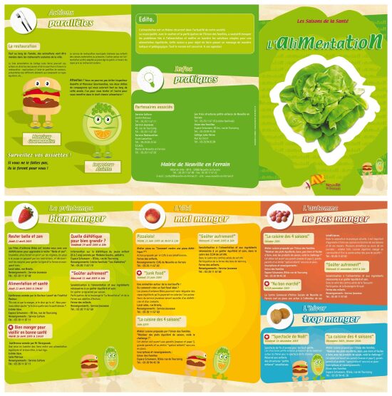 Plaquette Alimentation et Santé (Recto/verso)